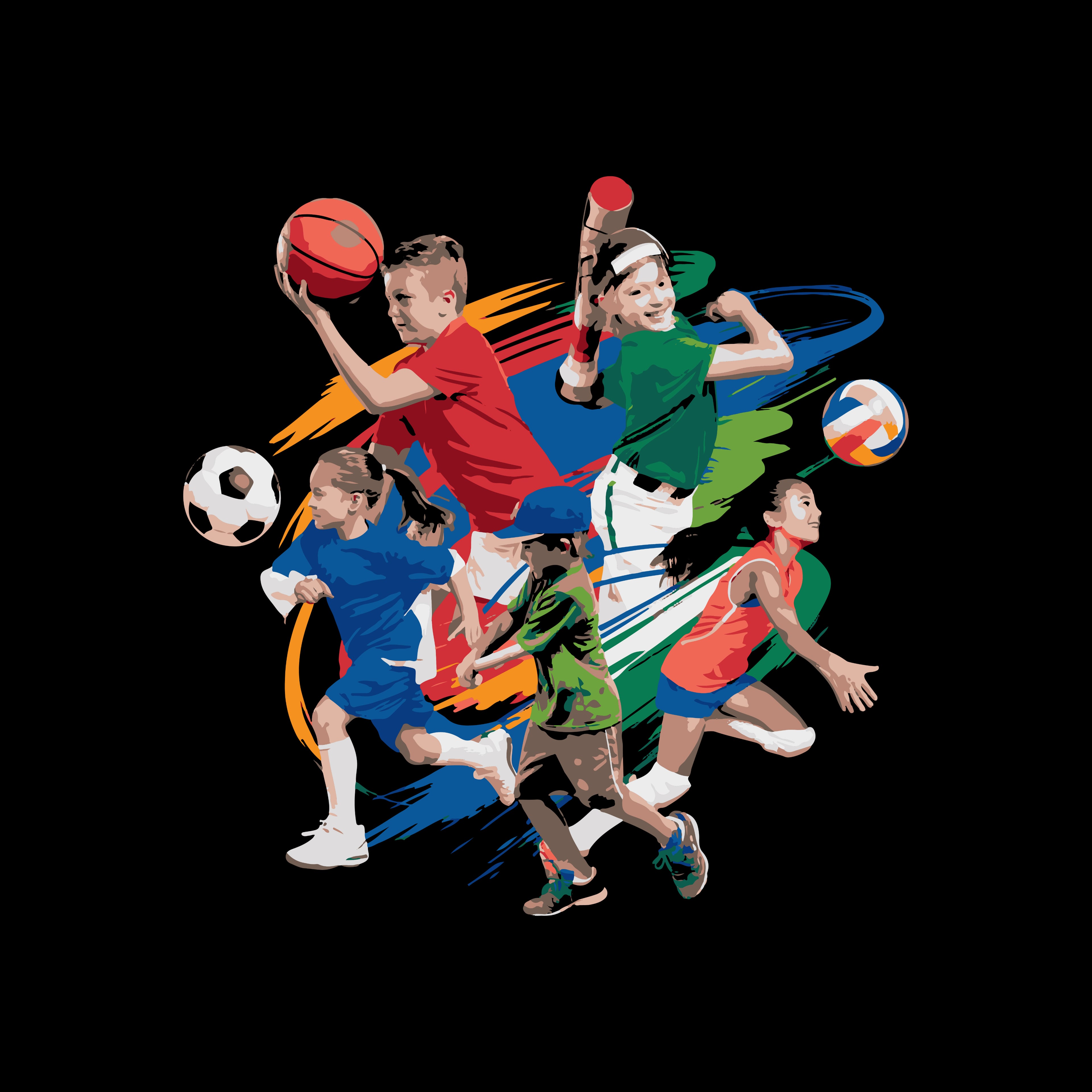 Sports ecosystem background