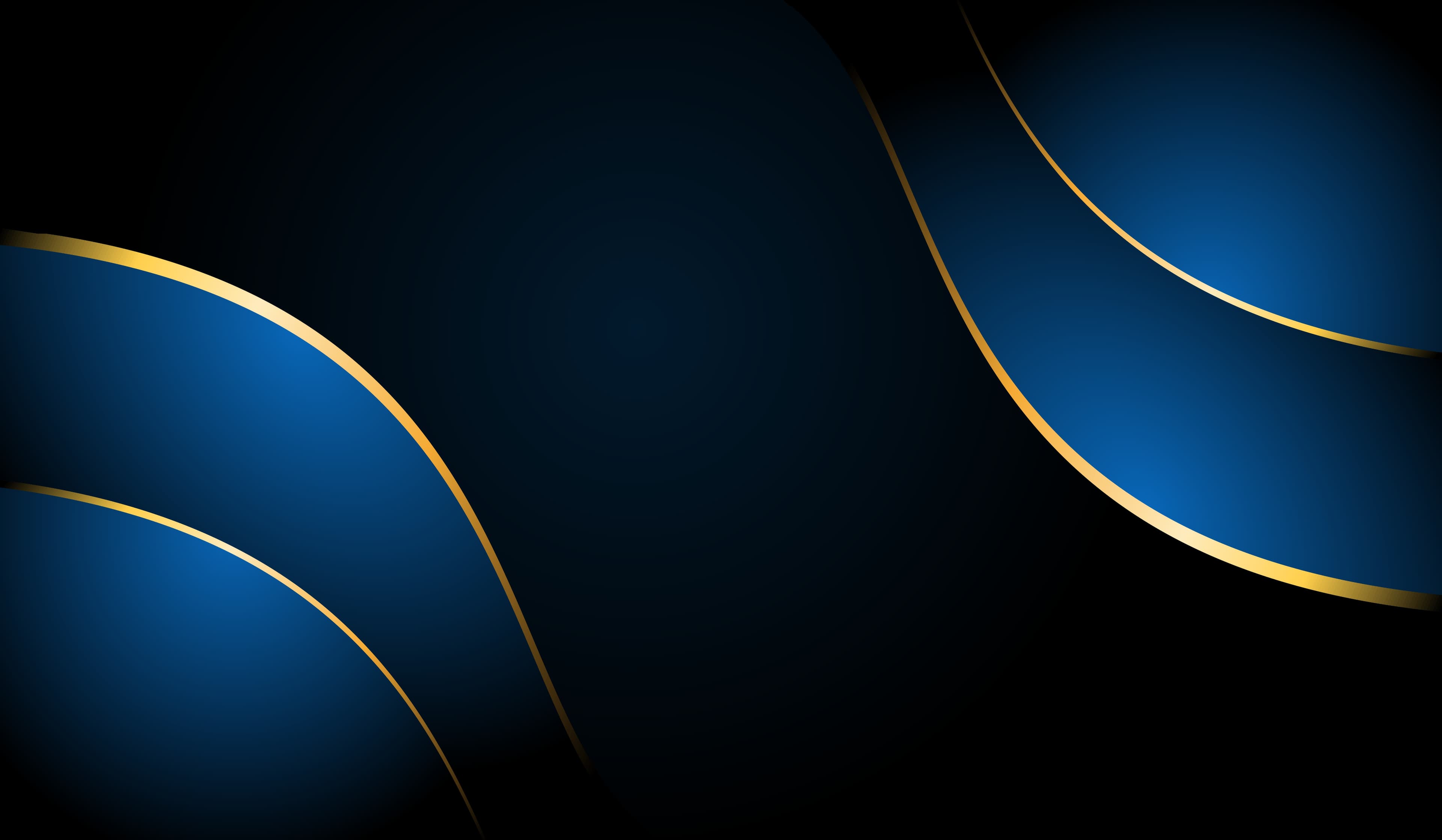 Tournament background with golden curved lines